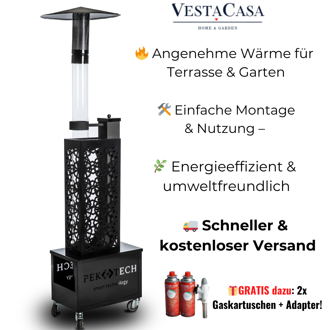 🔥 Pektech Pelviva – Premium Pellet-Heizpilz für Garten, Terrasse & gewerbliche Nutzung