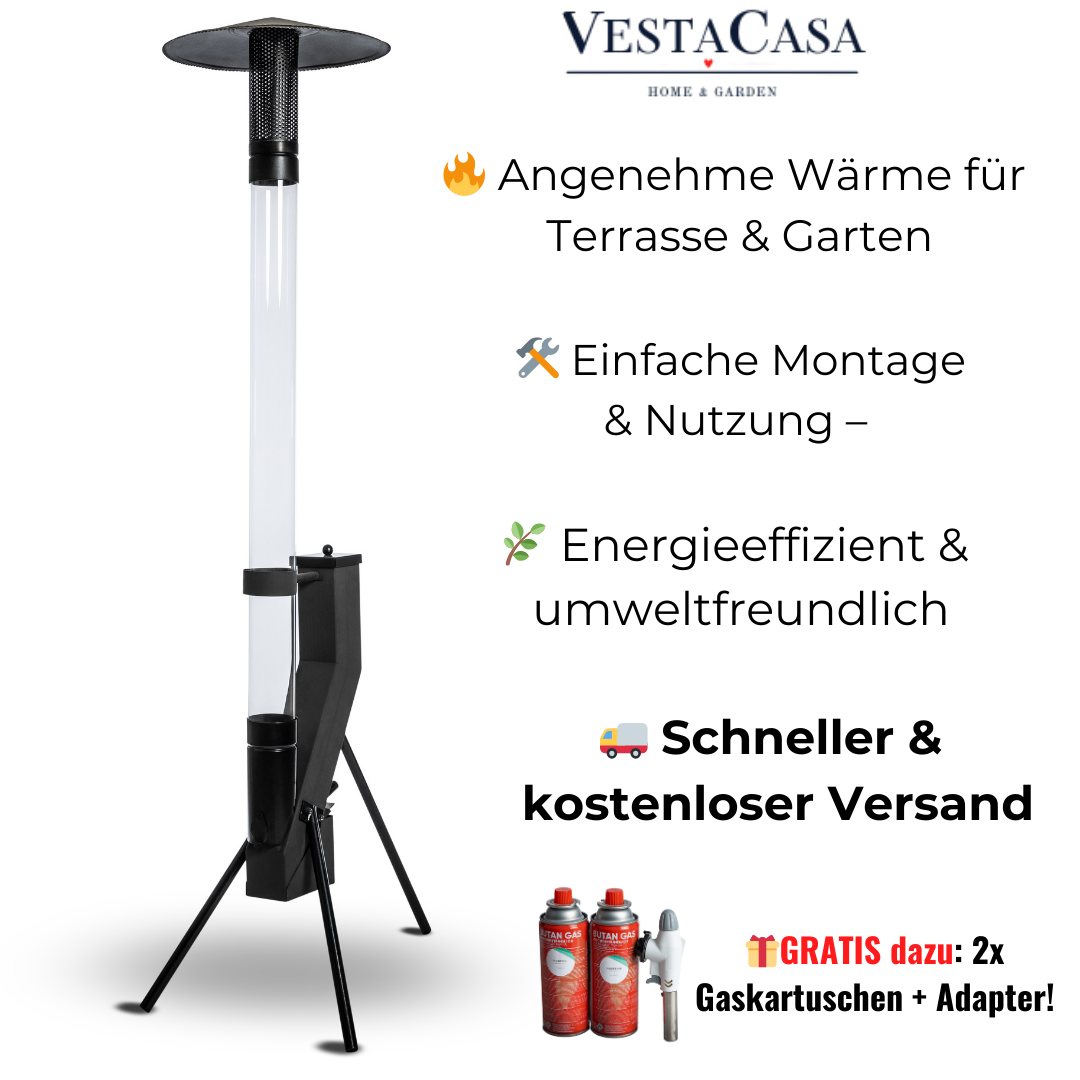🔥 Pektech Pelura Basic – Effizienter Pellet-Heizpilz für Garten, Terrasse & Outdoor-Events